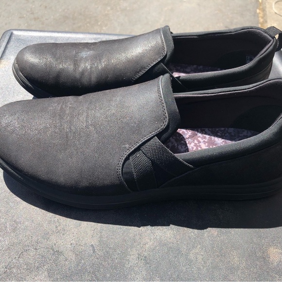 Clarks 27975 Canvas Loafers Cloud Steppers Black Slip on Comfort Shoes 11M - Picture 8 of 11